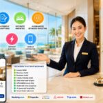 Modern hotel website development with booking engine, mobile-friendly design, and SEO to increase direct hotel bookings.